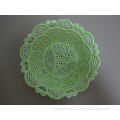 green porcelain woven plate